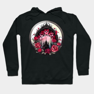 Gothic Rose Church Window Hoodie